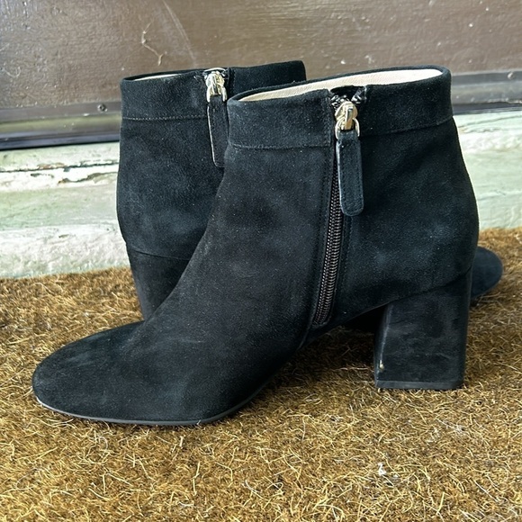 Kate Spade Adalyn Ankle Boots Black Suede Size 9 Booties Fall Boots - Picture 7 of 12